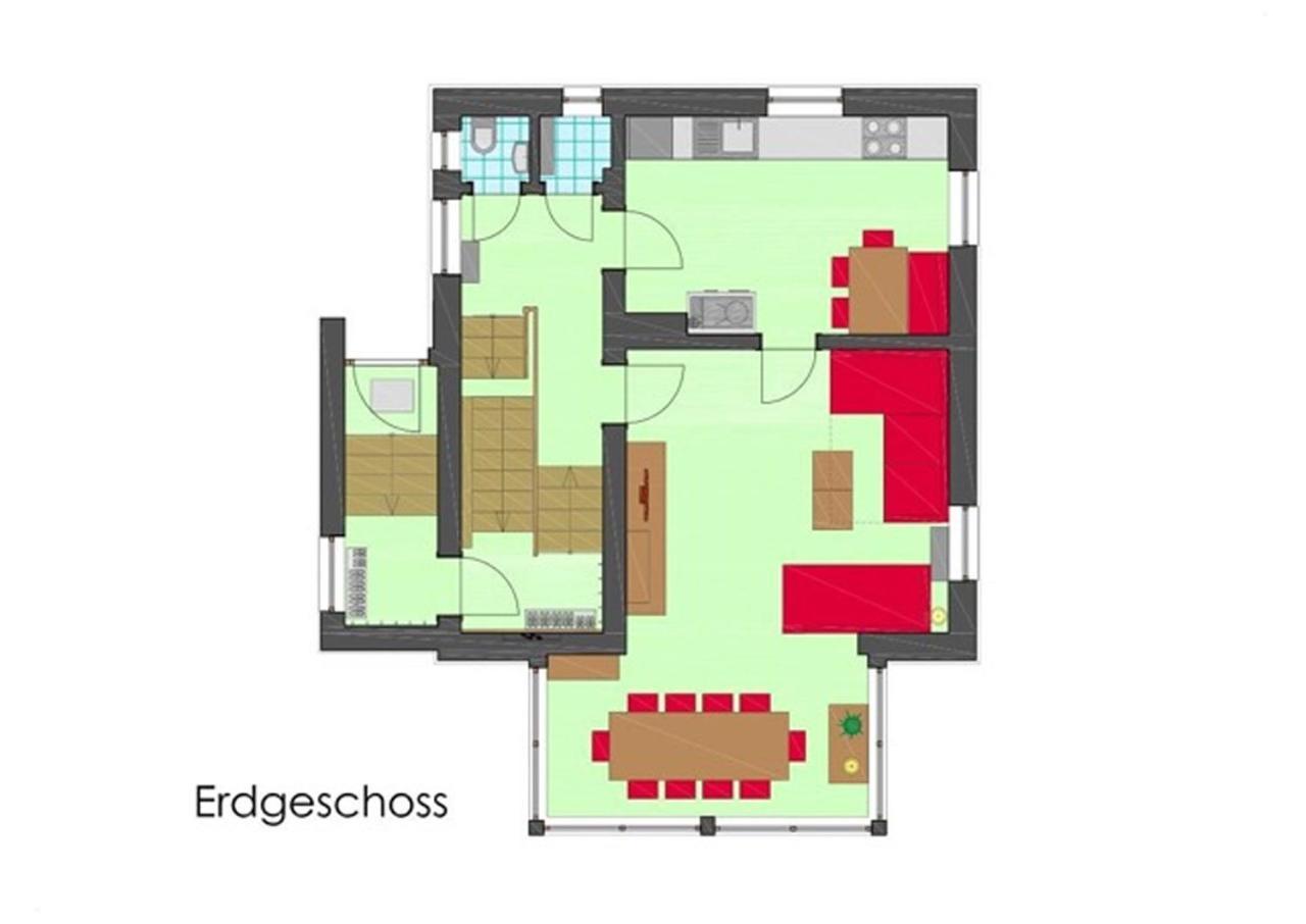 Villa Schnuck - Das Rote Ferienhaus Bad Gastein Eksteriør billede